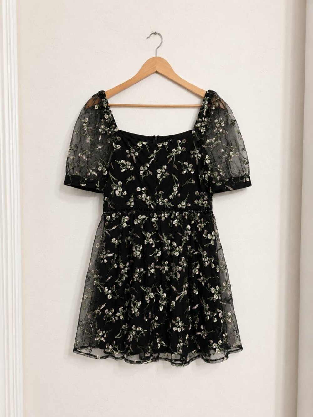 Lulus Embroidered Floral Tulle Mini
